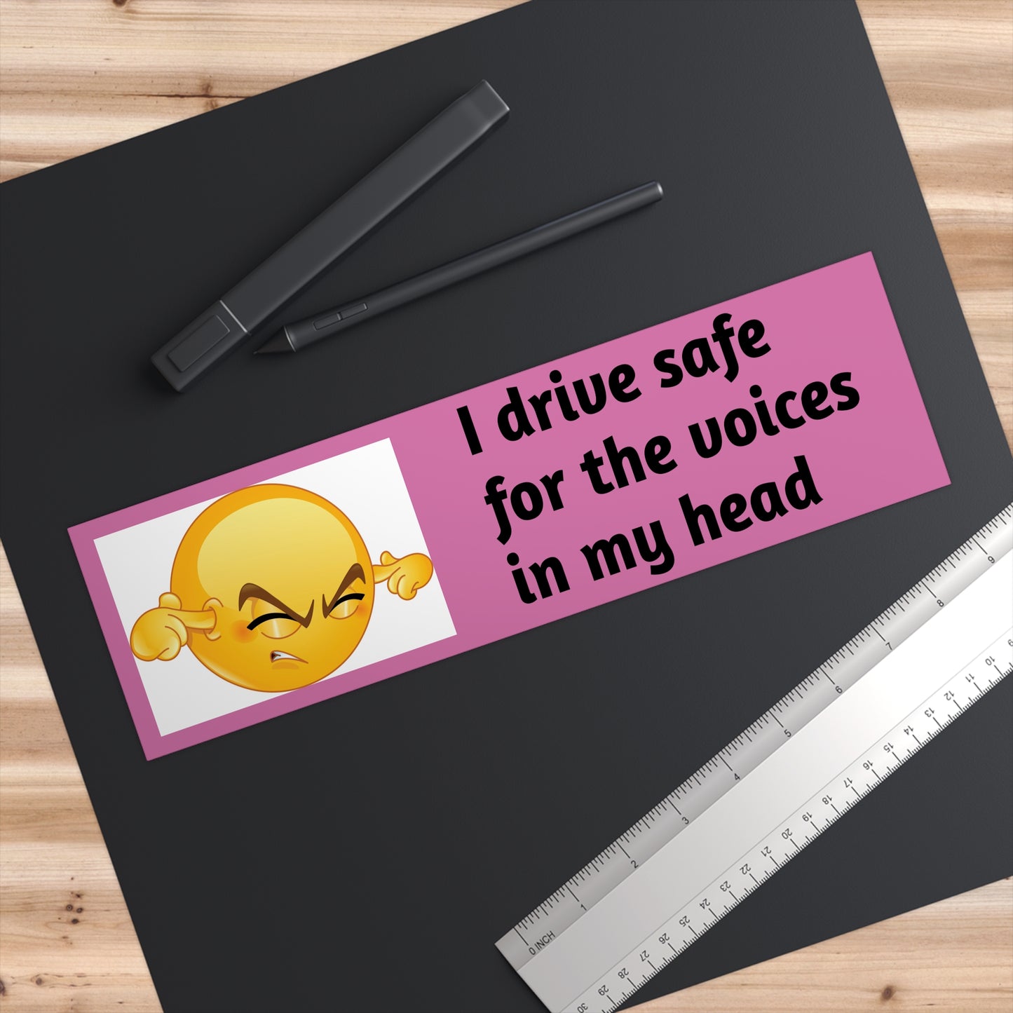 i drive safe for the voices in my head