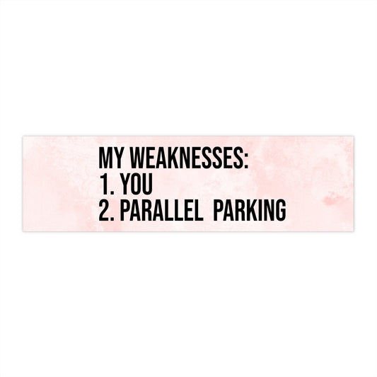 I can't parallel park